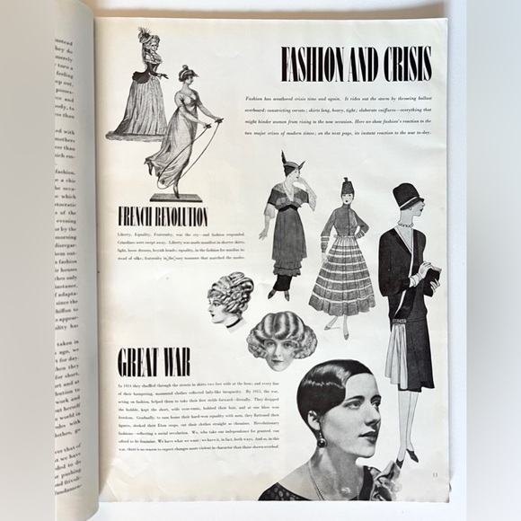 Vintage Vogue Magazine January 1940 New Year Number (No Pattern Book) - Picture 11 of 15